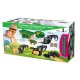 Cargador frontal con horquilla 1:24S incl. 4 Fardos de heno