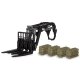 Front loader with fork 1:24S incl. 4 Hay bales