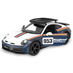 Porsche 911 Dakar Performance 1:14 azul 2,4GHz puerta manual