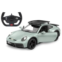 Porsche 911 Dakar 1:14 shaded green 2,4GHz door manual