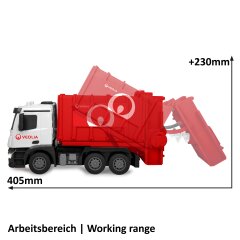 Camion à ordures Mercedes-Benz Antos 1:26 2,4GHz
