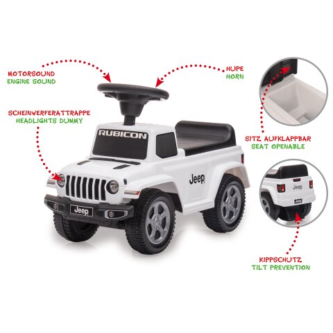 Cavalcabile Jeep® Gladiator bianco