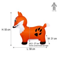 Bouncing Animal Fox HoppyDoo with pump
