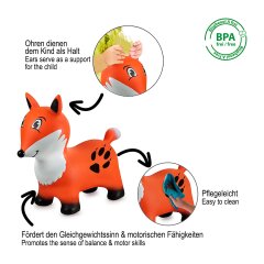 Hüpftier Fuchs mit Pumpe