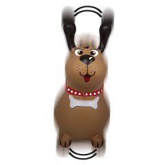 Animale salterino Dog Molly HoppyDoo con pompa