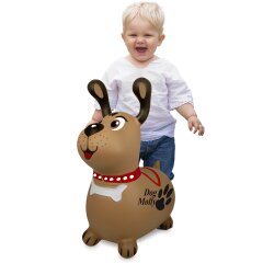 Animale salterino Dog Molly HoppyDoo con pompa
