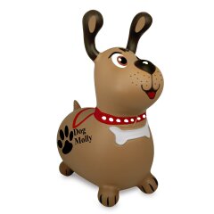 Animale salterino Dog Molly HoppyDoo con pompa