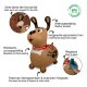 Animale salterino Dog Molly HoppyDoo con pompa