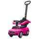 Push-Car Mercedes-Benz C-Class pink 3in1