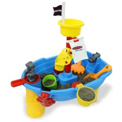 Sand- und Wasserspieltisch Pirat Jack 21 Teile