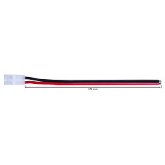 Tamiya kompatibler Stecker mit 14AWG 2,5mm²  Silikonkabel 17 cm