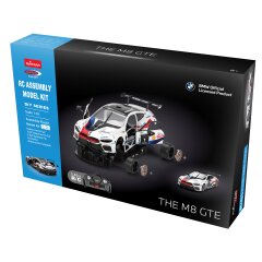 BMW M8 GTE 1:18 blanc 2,4GHz kit de construction