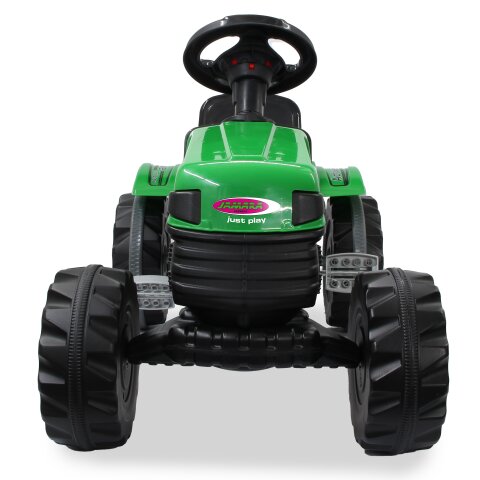 Trettraktor mit Hnger Strong Bull grn