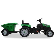 Pedal tractor with trailer Strong Bull green