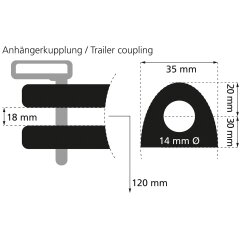 Trettraktor mit Hänger Strong Bull grün