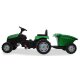 Pedal tractor with trailer Strong Bull green