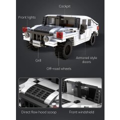 CaDA Set C55022W Humvee 1:24 blanco Bricks
