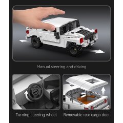 CaDA Set C55022W Humvee 1:24 blanco Bricks