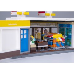 CaDA Set C66026W Shell Station-service avec boutique et lavage de voitures Bricks