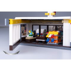 CaDA Set C66026W Shell Station-service avec boutique et lavage de voitures Bricks