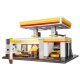 CaDA Set C66026W Shell Station-service avec boutique et lavage de voitures Bricks