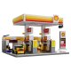 CaDA Set C66026W Shell Station-service avec boutique et lavage de voitures Bricks