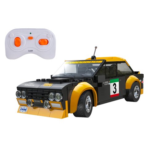 CaDA Set C51092W Fiat Abarth 131 1:20 negro 2,4GHz Bricks