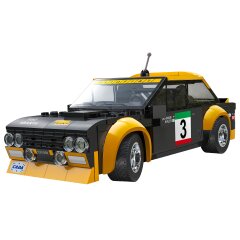 CaDA Set C51092W Fiat Abarth 131 1:20 negro 2,4GHz Bricks
