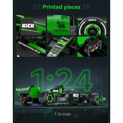CaDA Set C55032W KICK Sauber F1® Team C44 - 2024 1:24 vert Bricks