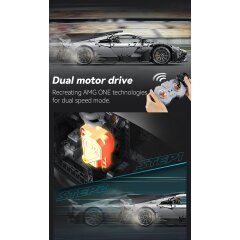 CaDA Set C61503W Mercedes-AMG ONE 1:8 gris 2,4GHz Bricks