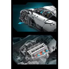 CaDA Set C61503W Mercedes-AMG ONE 1:8 gris 2,4GHz Bricks