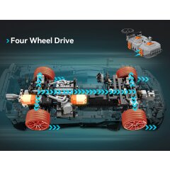 CaDA Set C61503W Mercedes-AMG ONE 1:8 gris 2,4GHz Bricks