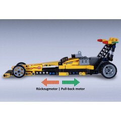 CaDA Drag Racing jaune 1:29 Bricks