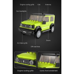 CaDA Set C55023W Suzuki Jimny 1:24 verde Bricks