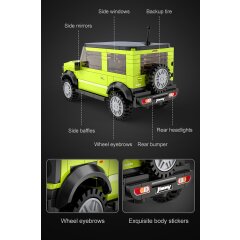 CaDA Set C55023W Suzuki Jimny 1:24 verde Bricks