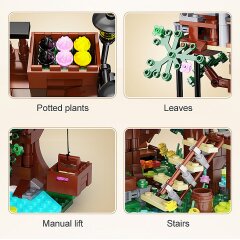 CaDA Tree house 4 seasons 1:46 Bricks