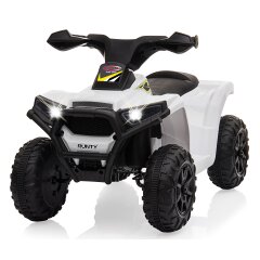 Ride-on Mini Quad Runty blanc 6V