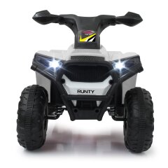 Ride-on Mini Quad Runty blanc 6V