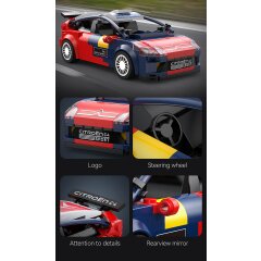 CaDA Set C55033W 2008 Citro&euml;n C4 WRC 1:24 Bricks