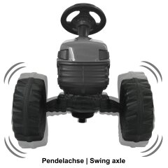 Pedal tractor Big Wheel blue