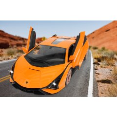 Lamborghini Si&aacute;n FKP 37 1:14 arancione 2,4GHz porta manuale