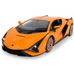 Lamborghini Si&aacute;n FKP 37 1:14 arancione 2,4GHz porta manuale