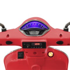 Ride-on Vespa GTS 125 rosso Li-Power 12.6