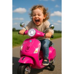 Ride-on Vespa GTS 125 rosa Li-Power 12.6