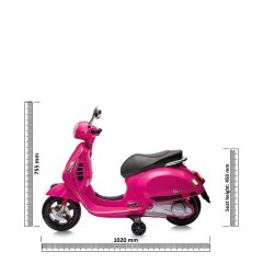 Ride-on Vespa GTS 125 rosa Li-Power 12.6