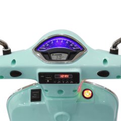 Ride-on Vespa GTS 125 verde menta Li-Power 12.6