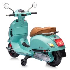 Ride-on Vespa GTS 125 verde menta Li-Power 12.6