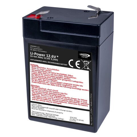 Batteria Ride-on Li-Power 12.6 Li-Ion 10.8V 3.1Ah 33,48Wh