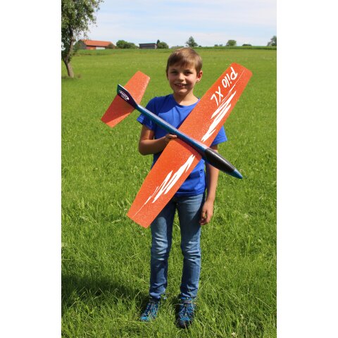 Pilo XL Schaumwurfgleiter EPP Tragflche orange Rumpf blau