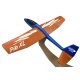 Pilo XL Planeur en mousse EPP aile orange fuselage bleu